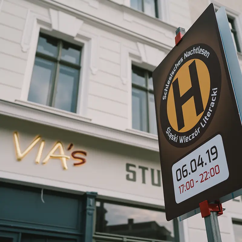 Grafikdesign für eine  Lesungsreihe